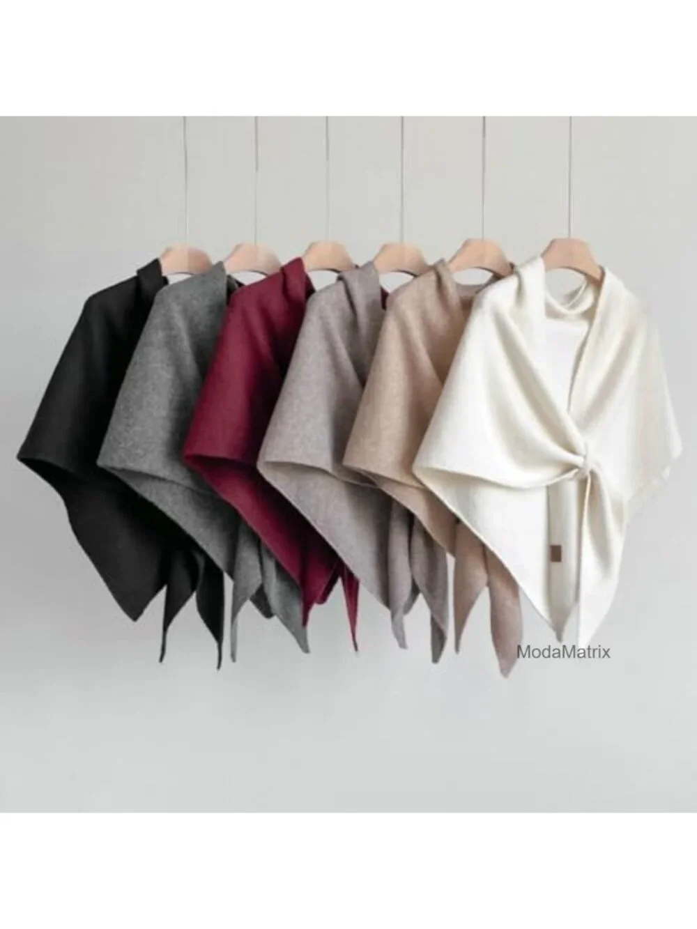 Women's Fleece Shawl Wrap Scarf Poncho Cozy Knit Winter